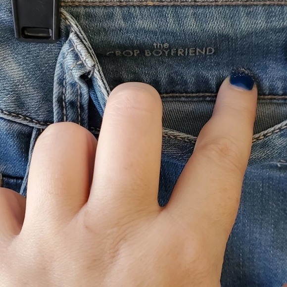 LIVERPOOL the crop boyfriend distressed stretch capri jeans plus size 20 NEW!!!! - Picture 4 of 10